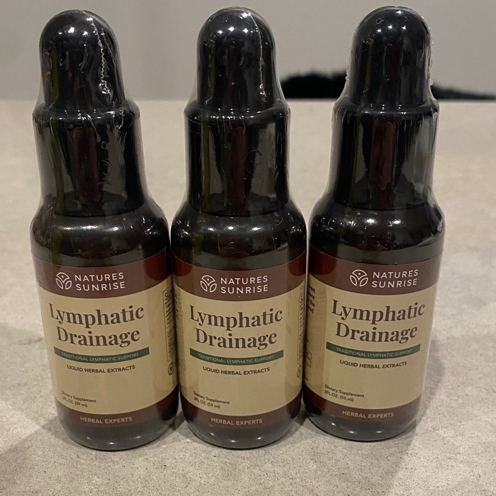 Lymphatic Drainage Liquid Herbal Extracts - Black and Cream
